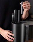 OOU® 6-Piece Compact Knife Set with Block & Sharpener