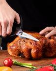 OOU® 6-Piece Compact Knife Set with Block & Sharpener