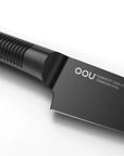 OOU® Black Shark Series – 15-Piece High Carbon Stainless Steel Knife Set with Walnut Wood Block