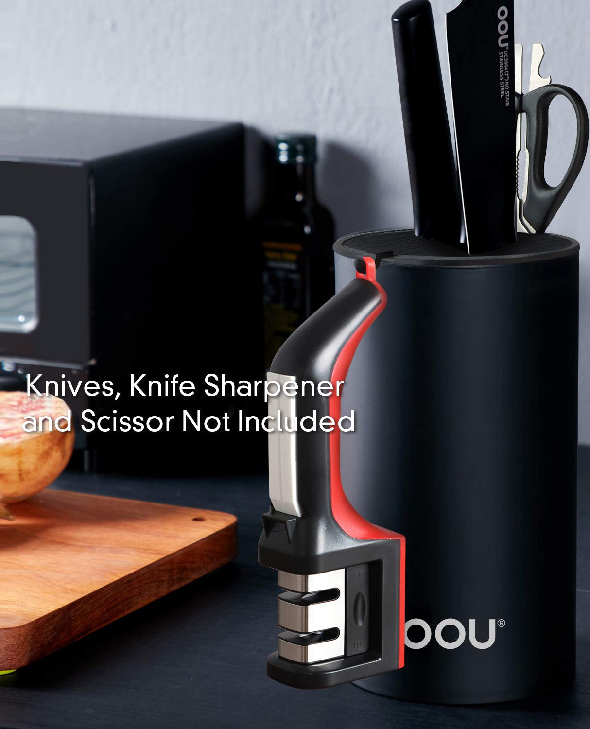 OOU® Universal Knife Block Organizer – Space-Saving, Large OOU® Universal Knife Block Organizer – Space-Saving, Large