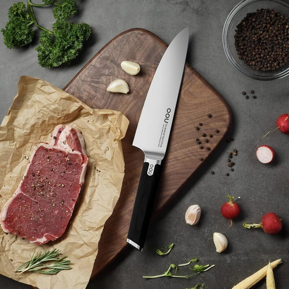OOU®  8&quot; Chef Knife – Ultra-Sharp German Steel, Ergonomic Handle