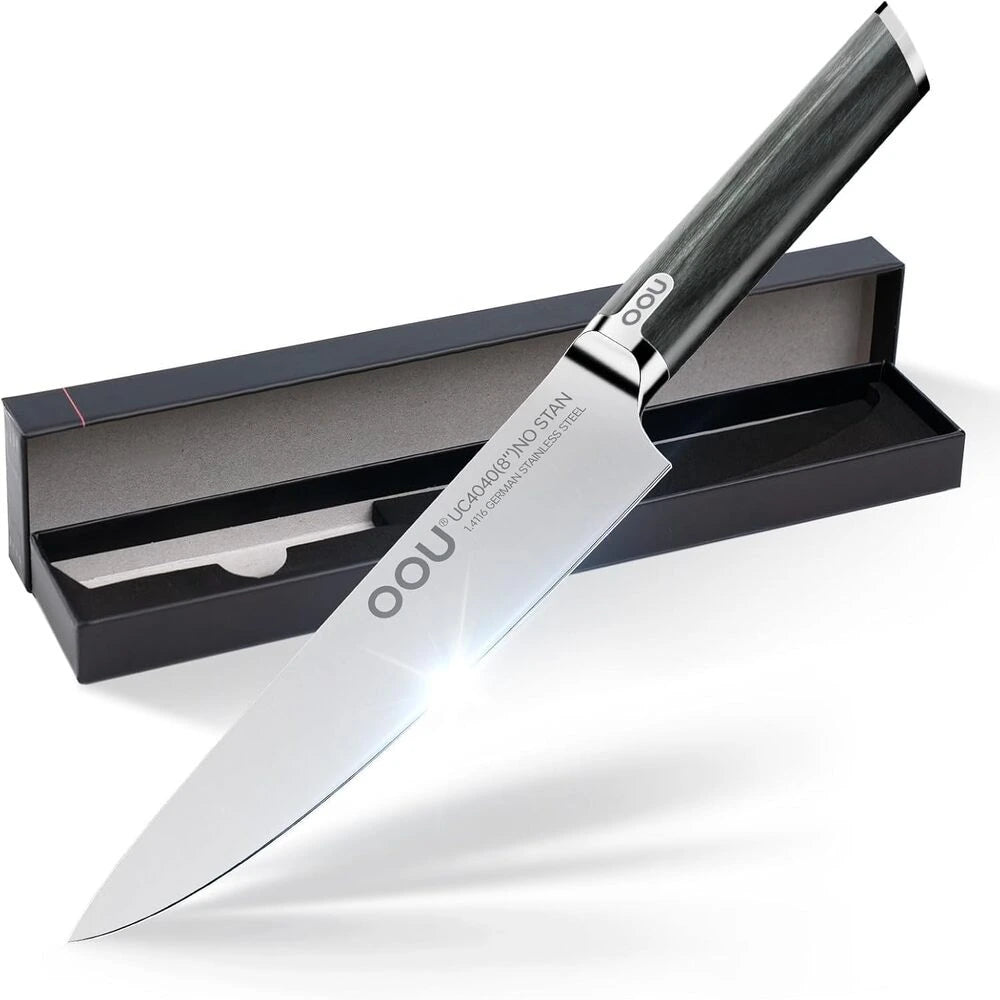 OOU®  8&quot; Chef Knife – Ultra-Sharp German Steel, Ergonomic Handle