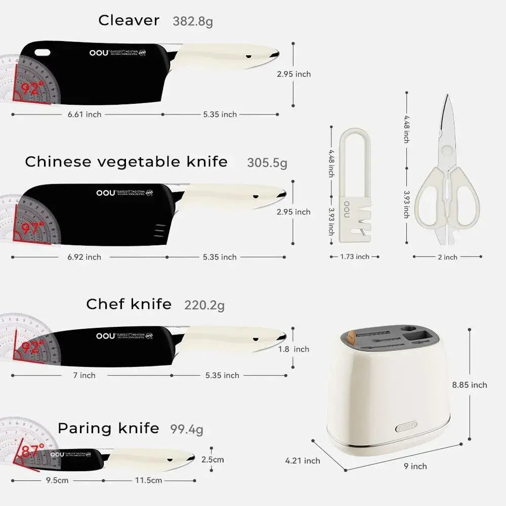 OOU®  White Whale Knife Set