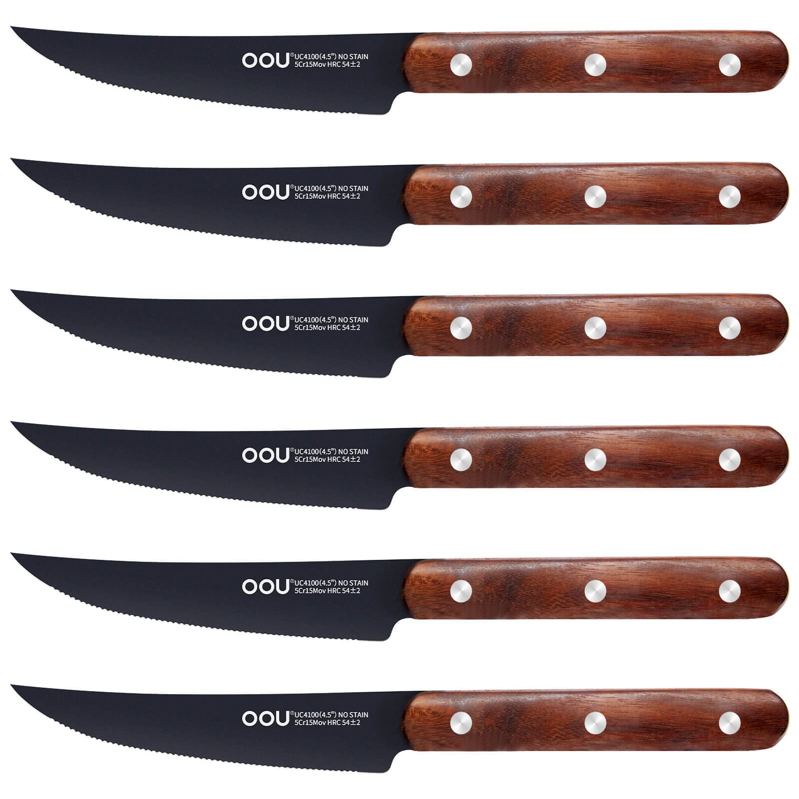 OOU Steak Knife Set of 6