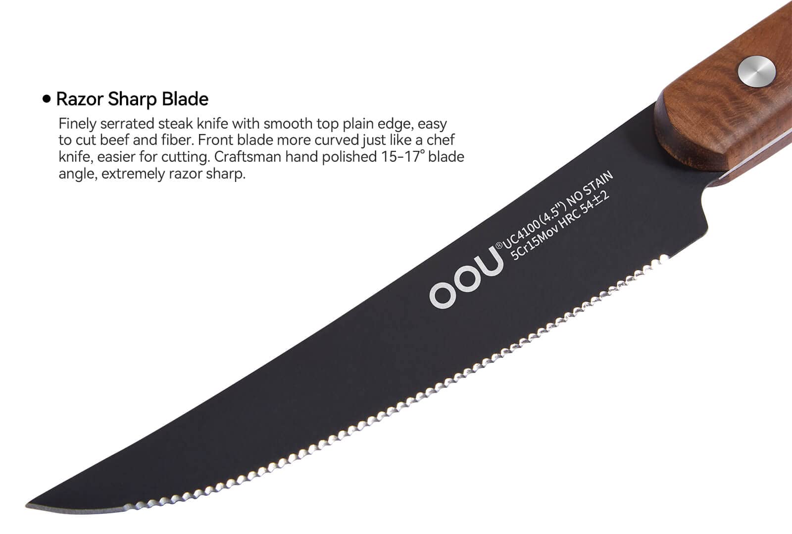 OOU Steak Knife Set of 6